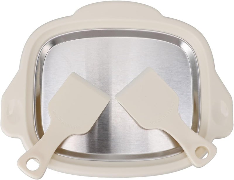 GOTOTOP Roll Ice Cream Machine Stainless Steel Ice Frying Machine, Rolled Ice Cream Maker, Efficient Cool Plate with 2 Shovels for Home Use,Fried Yogurt Machine, Stir Fried Yogurt Machine (#2) - Image 4